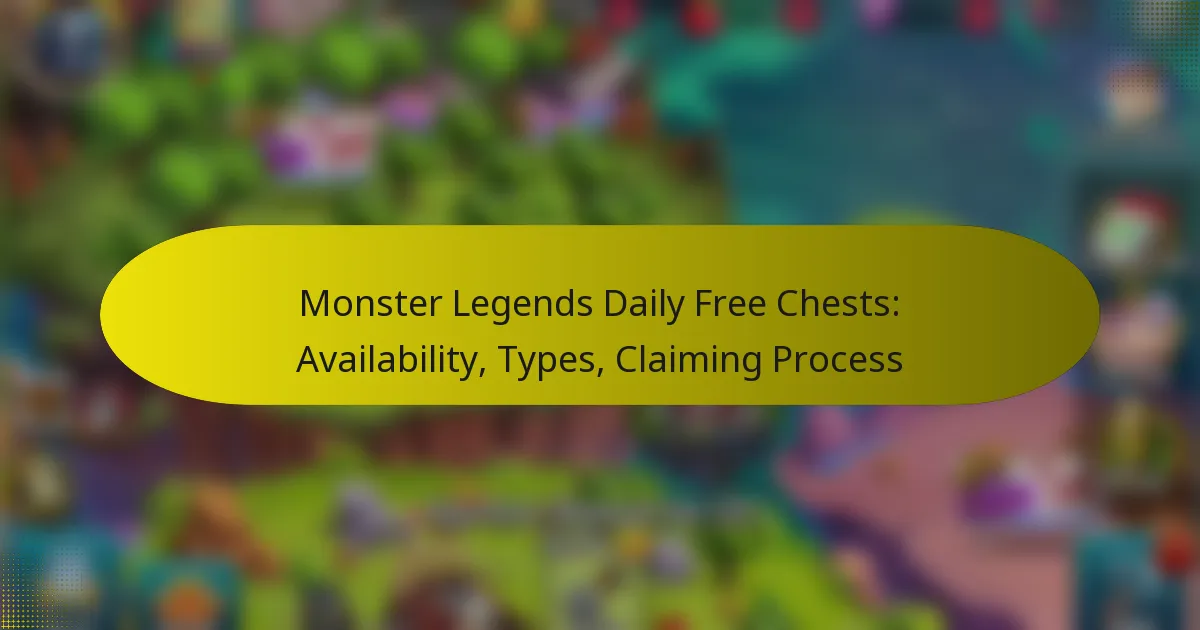 Monster Legends Daily Free Chests: Availability, Types, Claiming Process