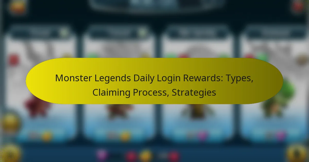 Monster Legends Daily Login Rewards: Types, Claiming Process, Strategies