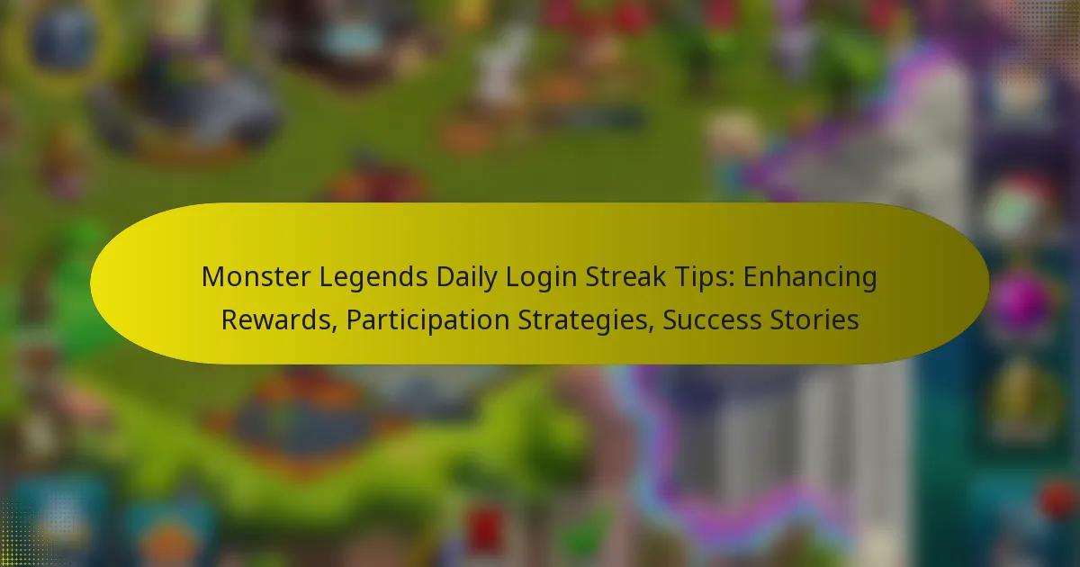 Monster Legends Daily Login Streak Tips: Enhancing Rewards, Participation Strategies, Success Stories