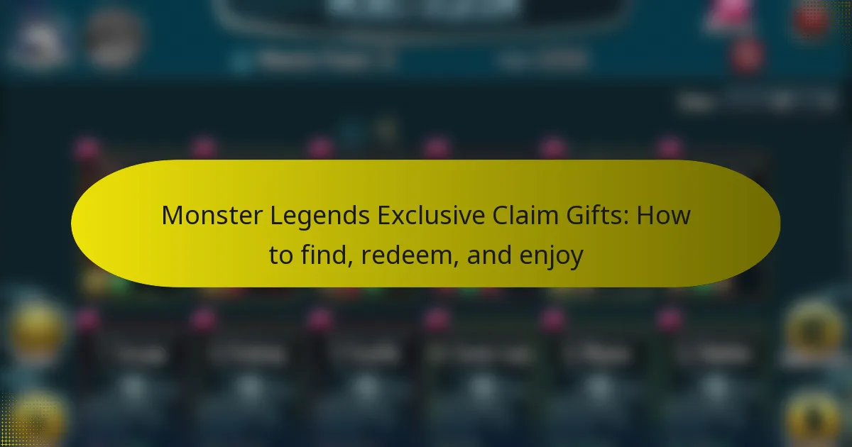 Monster Legends Exclusive Claim Gifts: How to find, redeem, and enjoy