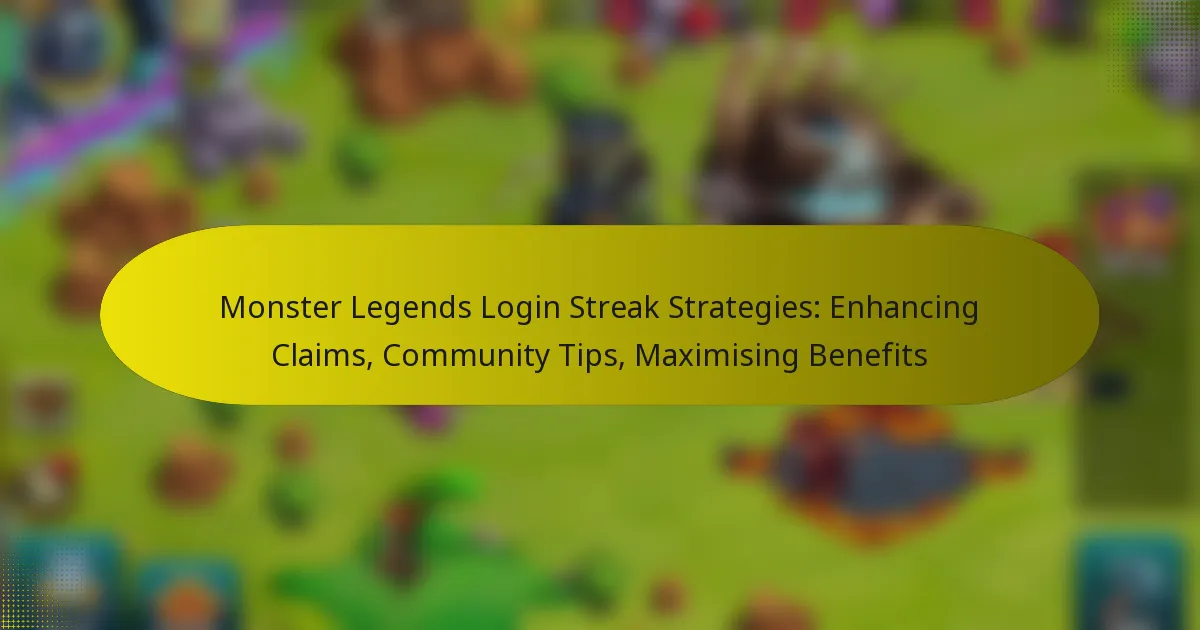 Monster Legends Login Streak Strategies: Enhancing Claims, Community Tips, Maximising Benefits